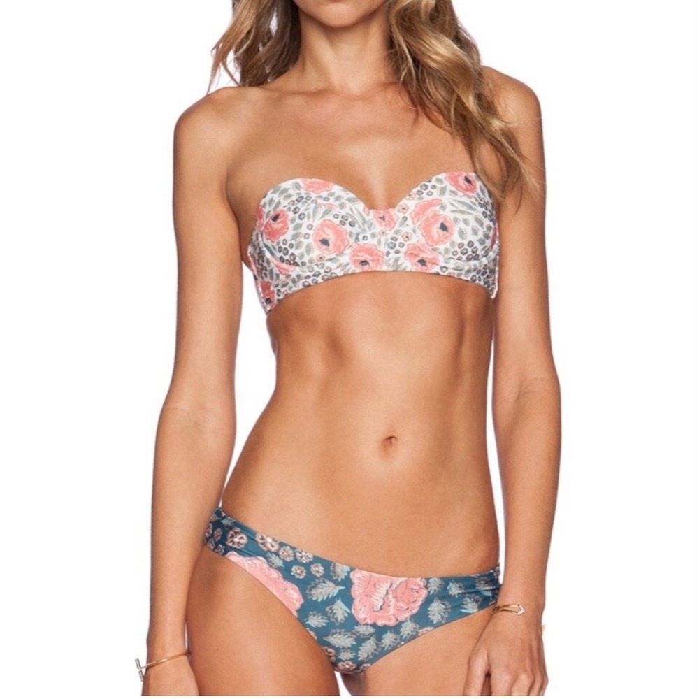 Beach Riot x Stone Cold Fox Vintage Floral Bikini Set Azalea Top Gardenia Bottom